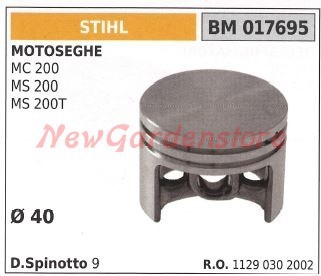 Pistone stihl motosega mc200 - pistone,